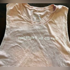 Peloton Pink Together we go far top Size: Large